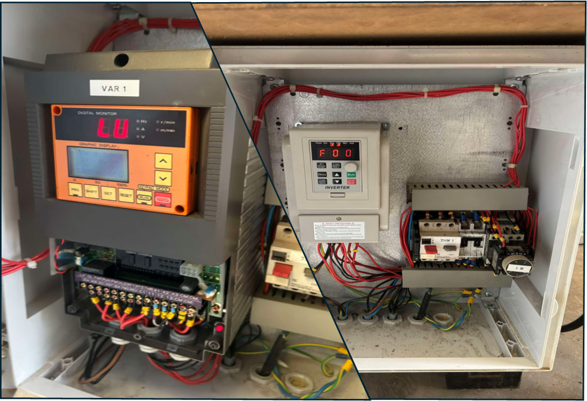 Avant et après variateur